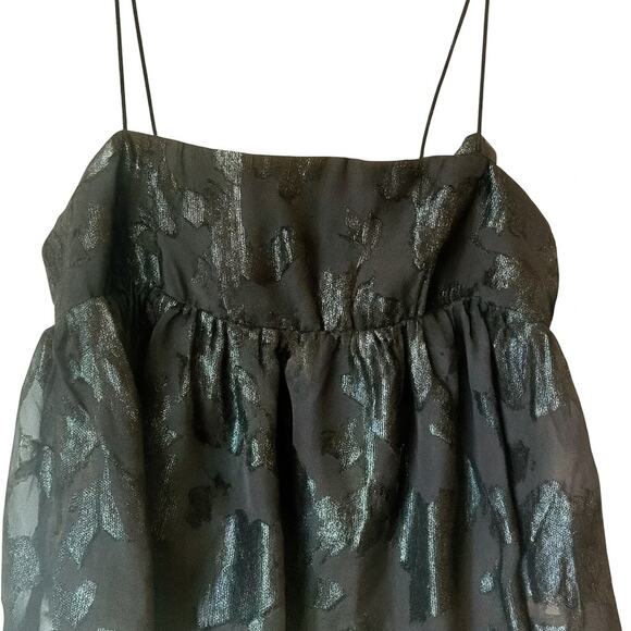 Urban Outfitters Black Camisole with Silver Accents - Picture 1 of 9